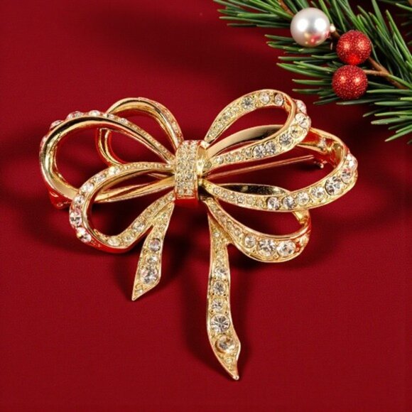 Kenneth Jay Lane Jewelry - KENNETH JAY LANE for AVON – 1993 Vintage Bow Brooch